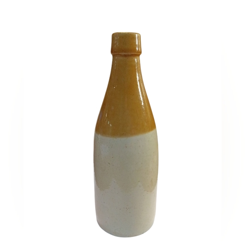 Antique Bristol Ginger Beer Bottle 1870 Salt Glazed Pottery 8.5"T
